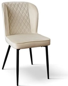 KINSLEE - sedia di design moderno in velluto