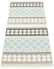 Passatoia da interno/esterno grigia/turchese 70x180 cm Asta Pale Turquoise – Pappelina
