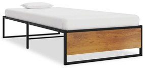 Giroletto Nero İn Metallo 90x200 Cm /