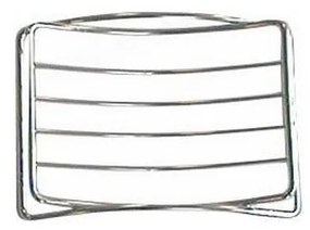 Portasapone in filo metallico 9x11,9 cm cromo lucido