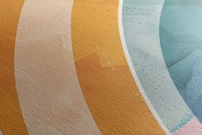 Stampa su tela – Arcobaleno Peach Fuzz