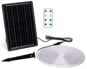Aigostar - Striscia solare LED dimmerabile 10W 3,2V 10m 2700K IP65 + DO
