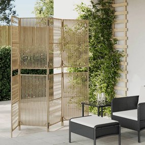 Divisorio Per Ambienti A 4 Pannelli Beige İn Polyrattan /