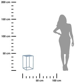 Portafiori 40x24 cm blu