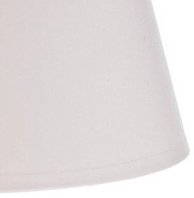 Luminex Lampada da tavolo Soho, conica, altezza 33 cm, bianco
