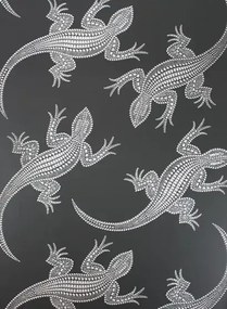 Tapete Komodo von Osborne & Little - Black/ Silver