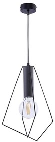 Jupiter 1644 - Lampadario a sospensione con filo KAIR 1xE27/60W/230V nero/grafite