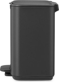 Cestino per la spazzatura grigio scuro in acciaio con pedale 4 l Bo – Brabantia