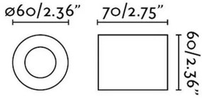 FARO 62151 - Applique TEN 1xE27/20W/230V nera