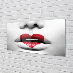 Rivestimento parete cucina Labbra del cuore della donna 100x50 cm