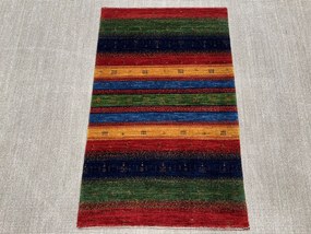 Loribaft Tappeto 130 x 80 Rosso (Iran) Annodato A Mano