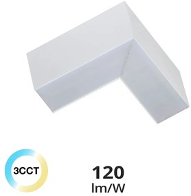 Angolo LED luminoso 8W per Lampade Lineari CCT Bianco