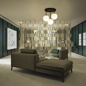 Lampadario a plafone MOONLIGHT 3xE27/15W/230V nero