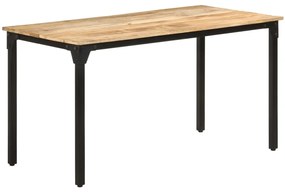 Tavolo Da Pranzo 140x70x76 Cm İn Legno Di Mango Grezzo /