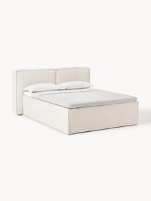 Letto boxspring in bouclé Lennon