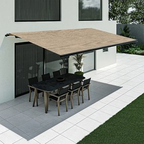 Tenda da sole beige, modello Basic senza cassonetto, 1500 x 2400 mm, con manovella, configurazione individuale