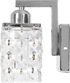 Lampada da parete in metallo cristallo APP543-1W  CROMO