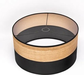 Lampadario a sospensione ALBA con cavo, 1x E27/15W/230V, Ø 40 cm, nero/marrone