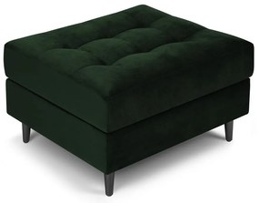 Poggiapiedi in velluto verde Santo - Milo Casa