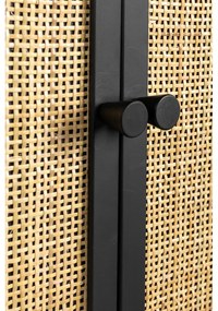 Portabottiglie in rattan nero 18x100 cm Guuji - White Label