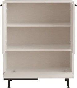 Scarpiera Da Ingresso Mobile Multifunzione 75x36x90 Con Piedini Neri Ocean Bianco