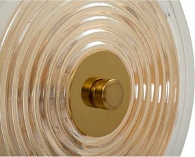 Lampada da parete dorata in vetro Venice – Mauro Ferretti