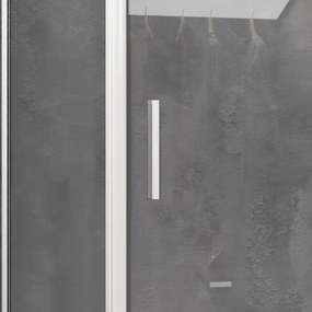 Box doccia angolare 80x120 bianco opaco scorrevole | KE-4000B - KAMALU