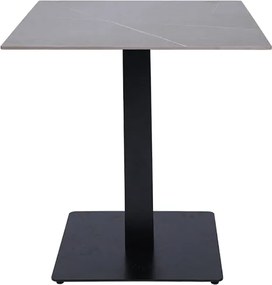 Tavolo pub ristorante bar quadrato 70x70 cm Top per esterno effetto Cemento H 75