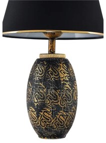 Lampada da tavolo RAMZES 1xE27/40W/230V nero/oro