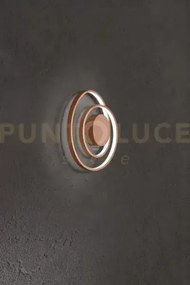 Applique metallo color cannella ritmo led 28w cct 3000k 4000k 6000k...