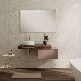 Mobile da bagno sotto lavabo Step taupe opaco L 60.3 x H 30 x P 46 cm 1 cassetto, lavabo non incluso