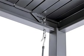 Pergola Bioclimatica In Alluminio 3x4 Con Lamelle In Alluminio Antracite