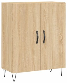 Credenza Rovere Sonoma 69,5x34x180 cm in Legno Multistrato