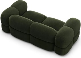 Divano verde con rivestimento in velluto 210 cm Loretto – Cosmopolitan Design