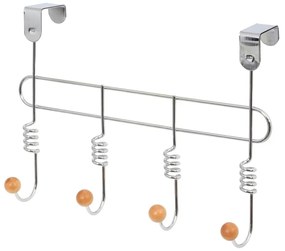 Appendiabiti in metallo argentato 33 cm Spirale - Compactor