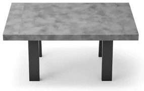 Tavolo soggiorno allungabile 260 cm piano in laminato DIVO Cemento