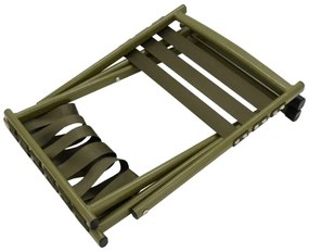 Sedia da campeggio pieghevole con schienale verde