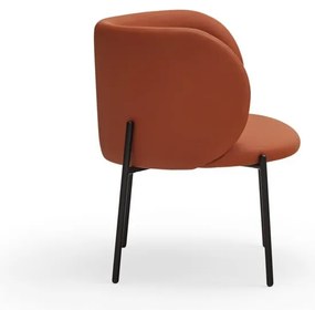 Poltrona in similpelle arancione Mogi - Teulat