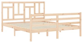 Giroletto con testiera 160x200 cm in legno massello