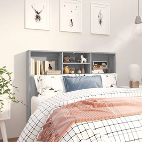 Testiera Con Scomparti Grigio Sonoma 120x19x103,5 Cm /