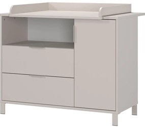 Cassettiera per bambini color crema con fasciatoio 115x102x77 cm Alkmaar – Germania