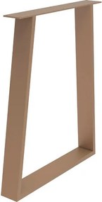 Gamba per mobili STEELMI Trap in acciaio rame opaco L 60 x P 8 x H 71 cm