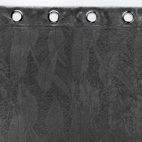 Tenda oscurante in velluto antracite 135x280 cm Melodie - douceur d'intérieur