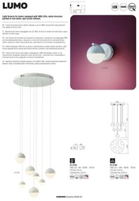 Redo 01-2125 - Applique a LED LUMO LED/6W/230V bianco