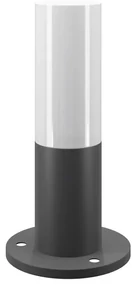 Lampada Da Terra Moderna Da Esterno Metallo Grigio 1 Luce E27 60W Ip54