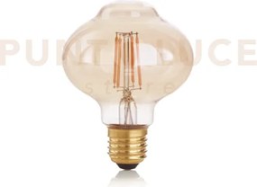 Lampadina attacco e27 in vetro ambra bolla 4 w 360 lm 1800 k ø 80 x...
