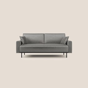 Arthur divano moderno in velluto morbido impermeabile T01 grigio_chiaro 200 cm