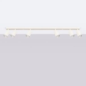 Sollux SL.1499 - Faretto RING 6xGU10/10W/230V color crema