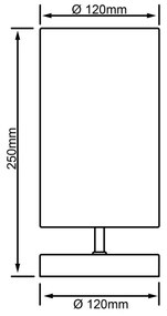 Brilliant - Lampada da tavolo CLARIE 1xE14/40W/230V cromo opaco/bianco