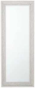 Specchio da parete in color beige/argento 50 x 130 cm VERTOU Beliani